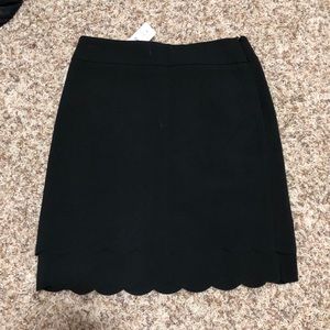 Scalloped pencil skirt from LOFT